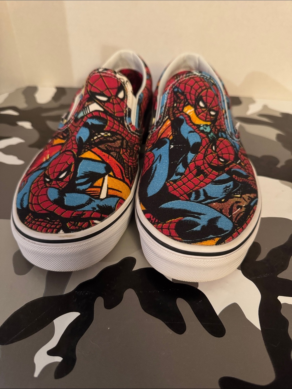 Vans Slip-On Canvas Sneakers - Red, Blue, Black legit - Picture 2 of 7